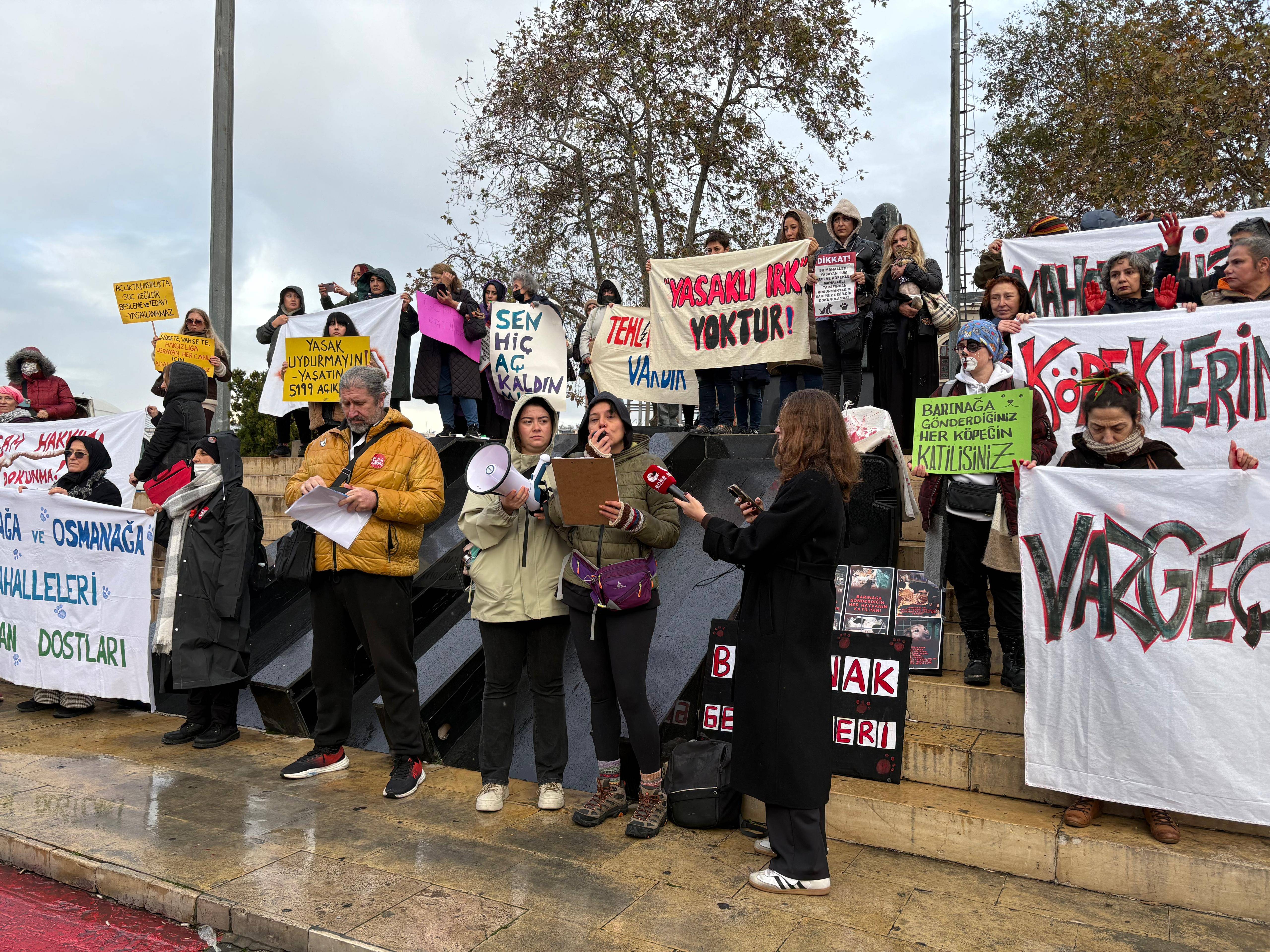 Kadıköy’de sokak hayvanları için eylem